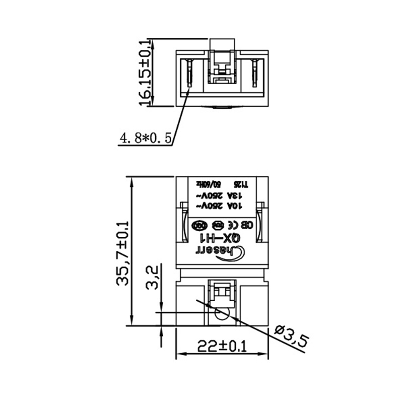 QX-H1 Steam Kettle Thermostat Switch