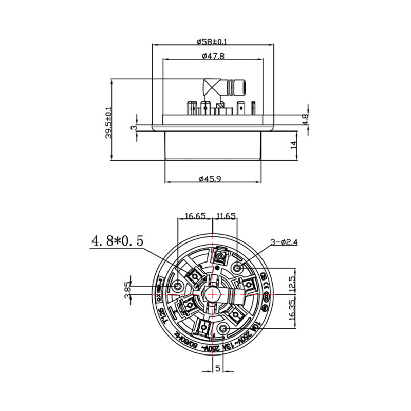 QX189A-6-W-AG Automatic Water Supply Smart Kettle Thermostat Coupler Base