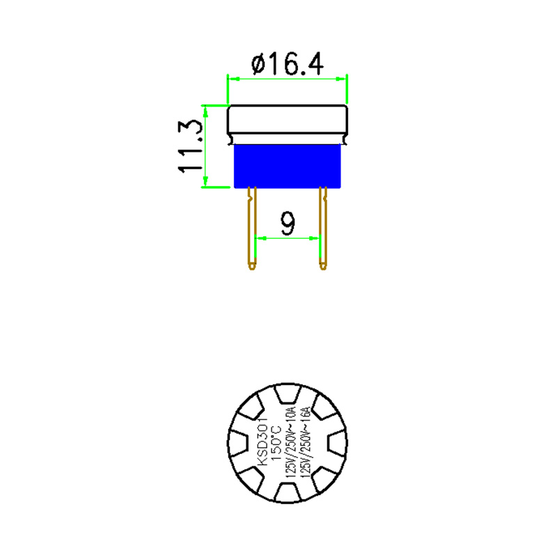 QXKSD301 KSD301 Snap Disc Thermostat