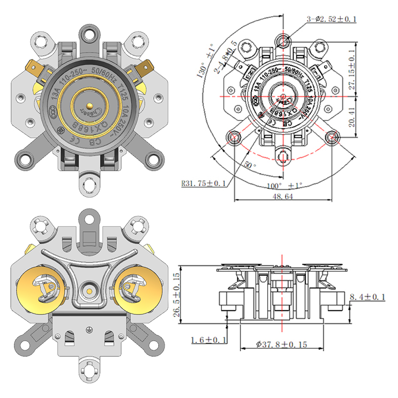 QX168-BW Automatic Three Ring Kettle Coupler