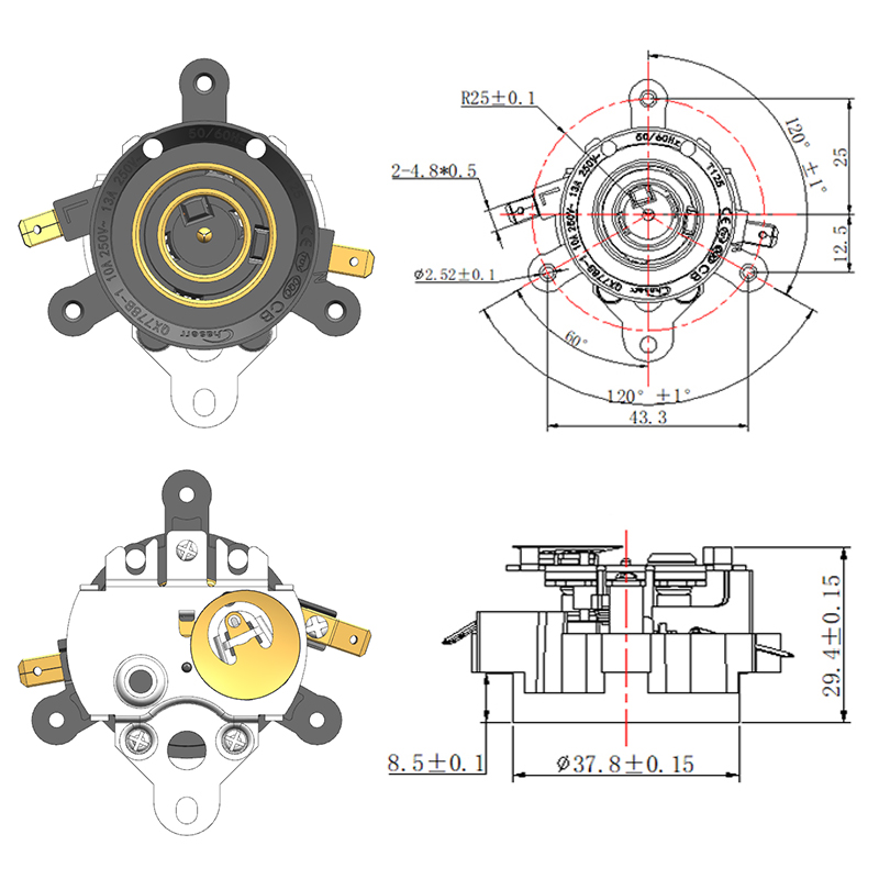 QX778B-1 Automatic Three Ring Kettle Coupler