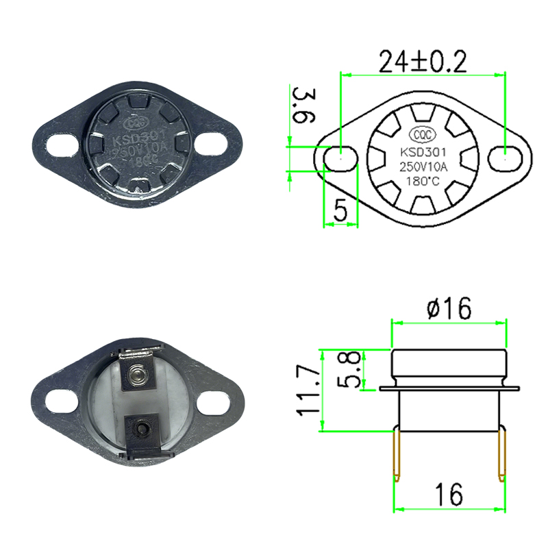 KSD 301 Steam Iron Thermostat
